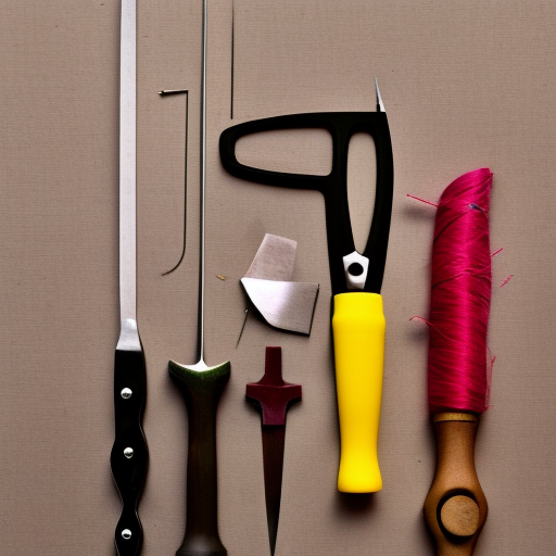 Sewing Tools Made From Thick Plastic