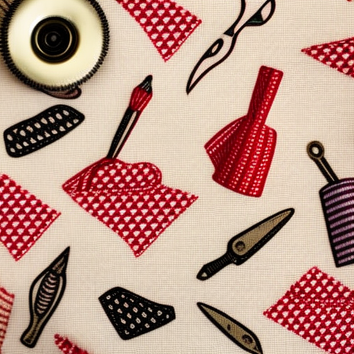 Sewing Notions Theme Fabric