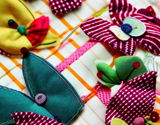Sewing Fabric Butterflies