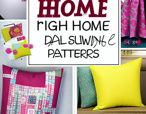 Easy Home Decor Sewing Patterns