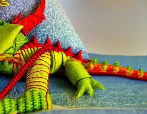 Sewing Fabric Dragon
