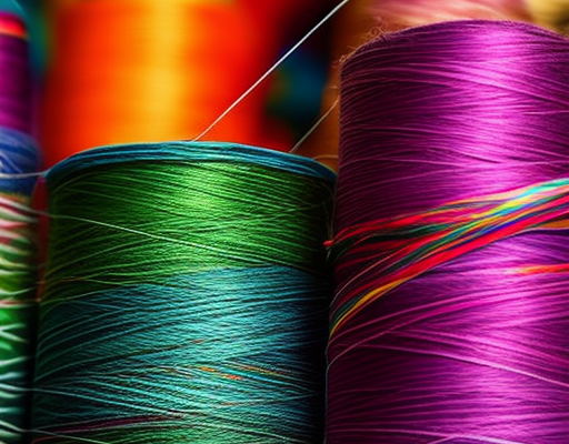 Sewing Thread Rainbow Color