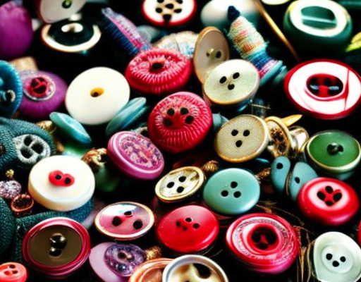 Sewing Stitches Buttons