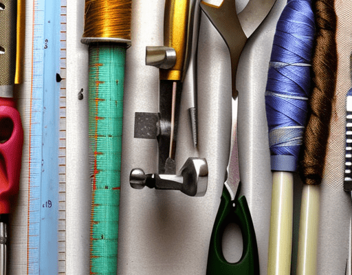 Sewing Tools Border
