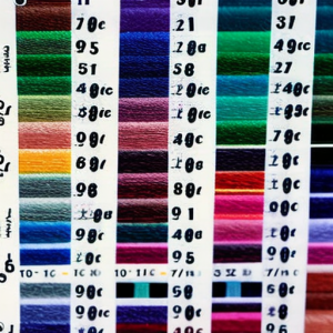 Sewing Thread Sizing Chart