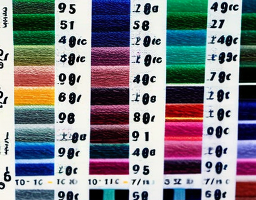 Sewing Thread Sizing Chart