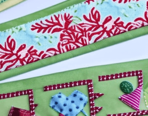 Sewing Fabric Bookmarks