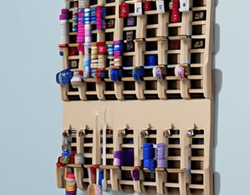Sewing Thread Holder Wall Mounted