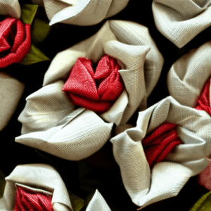 Sewing Fabric Roses