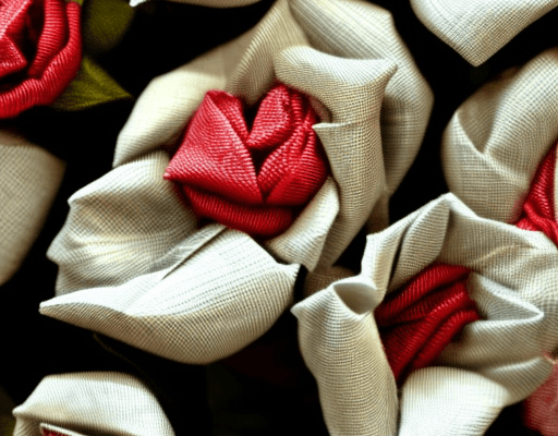 Sewing Fabric Roses
