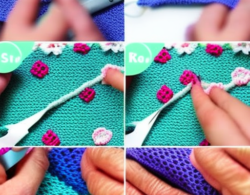 How To Sew Fabric Onto Crochet