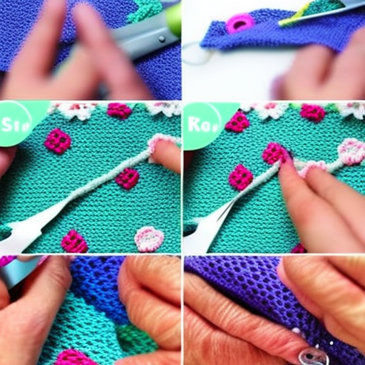 How To Sew Fabric Onto Crochet