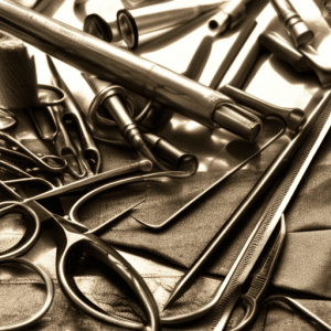 Sewing Tools Used To Transfer Pattern In The Fabric