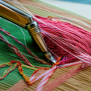 Sewing Yarn To Fabric