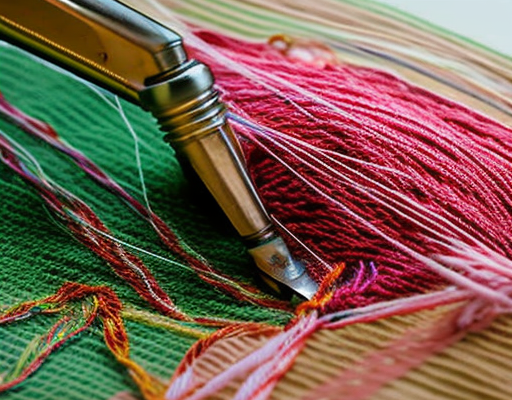 Sewing Yarn To Fabric