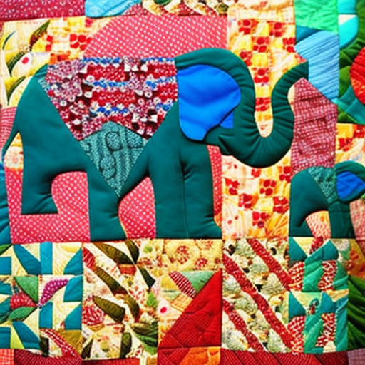 Quilt Pattern Elephant