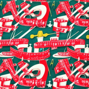 Sewing Notions Wrapping Paper