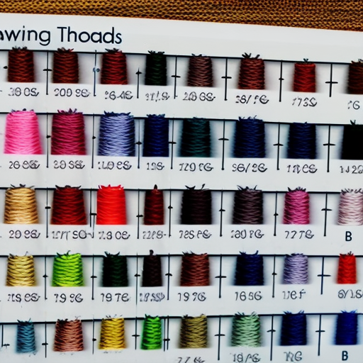 Sewing Thread Size Comparison Chart