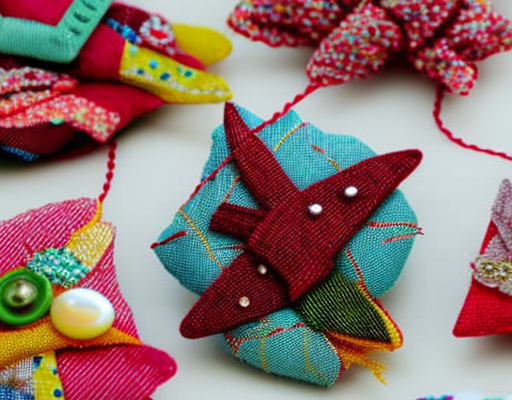 Sewing Fabric Brooches