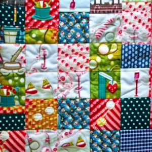 Sewing Theme Fabric Quilt