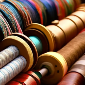 Sewing Thread On Wooden Spools