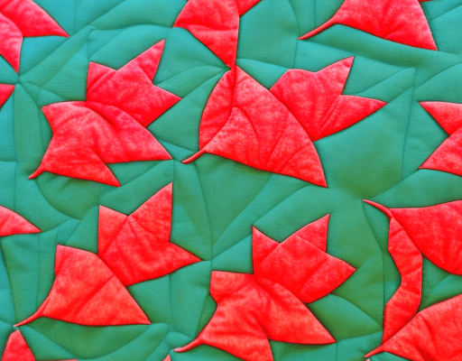 Quilt Pattern Leaves