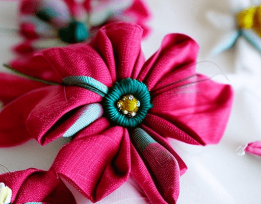 Sewing Fabric Flowers